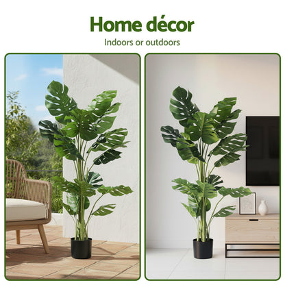 140cm Premium Faux Monstera Tree