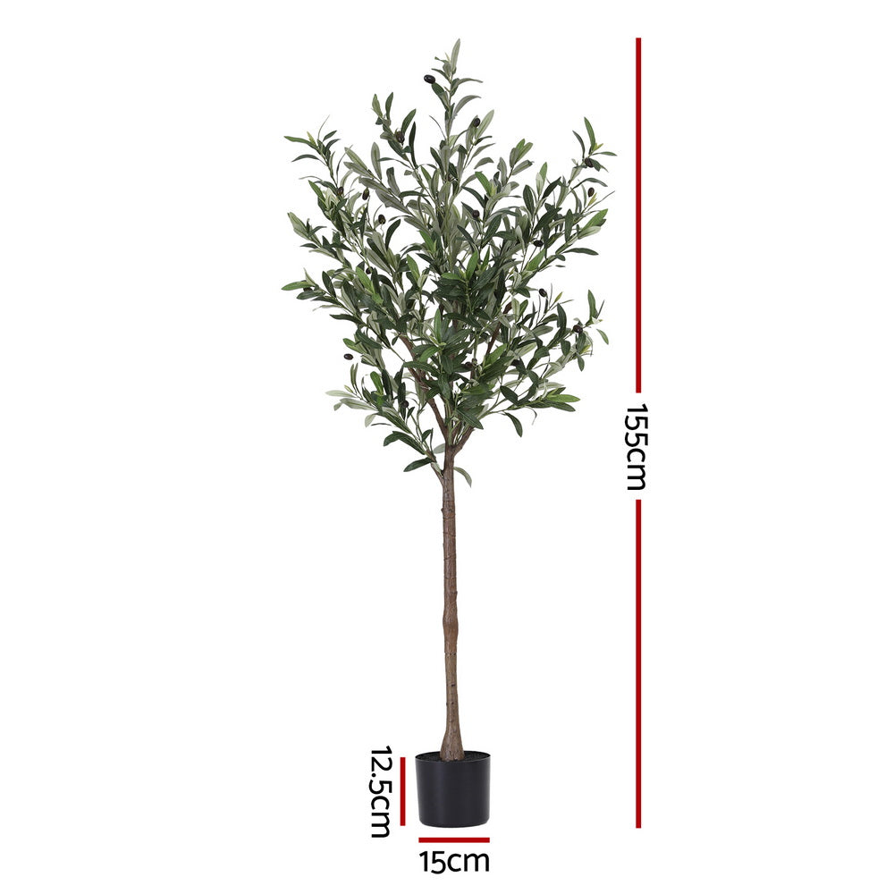 155cm Premium Faux Olive Tree