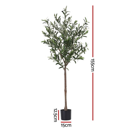155cm Premium Faux Olive Tree