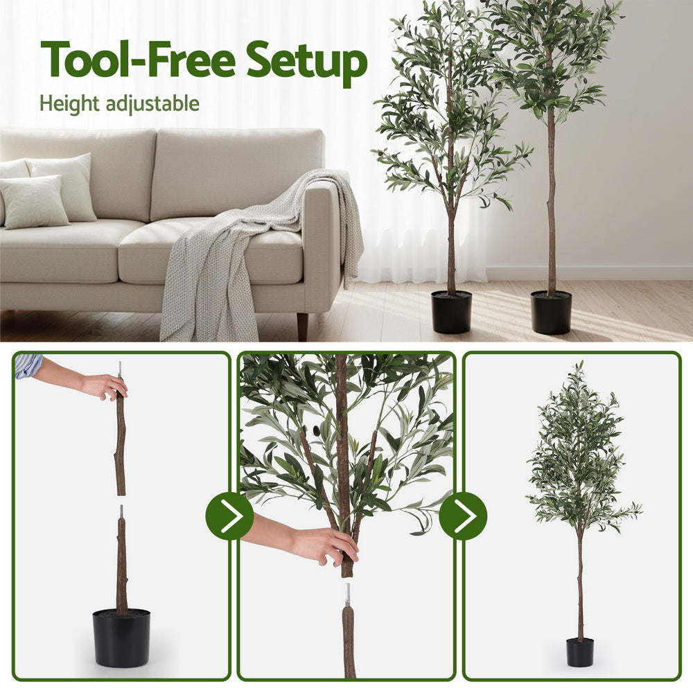180cm Premium Faux Olive Tree