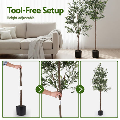 180cm Premium Faux Olive Tree