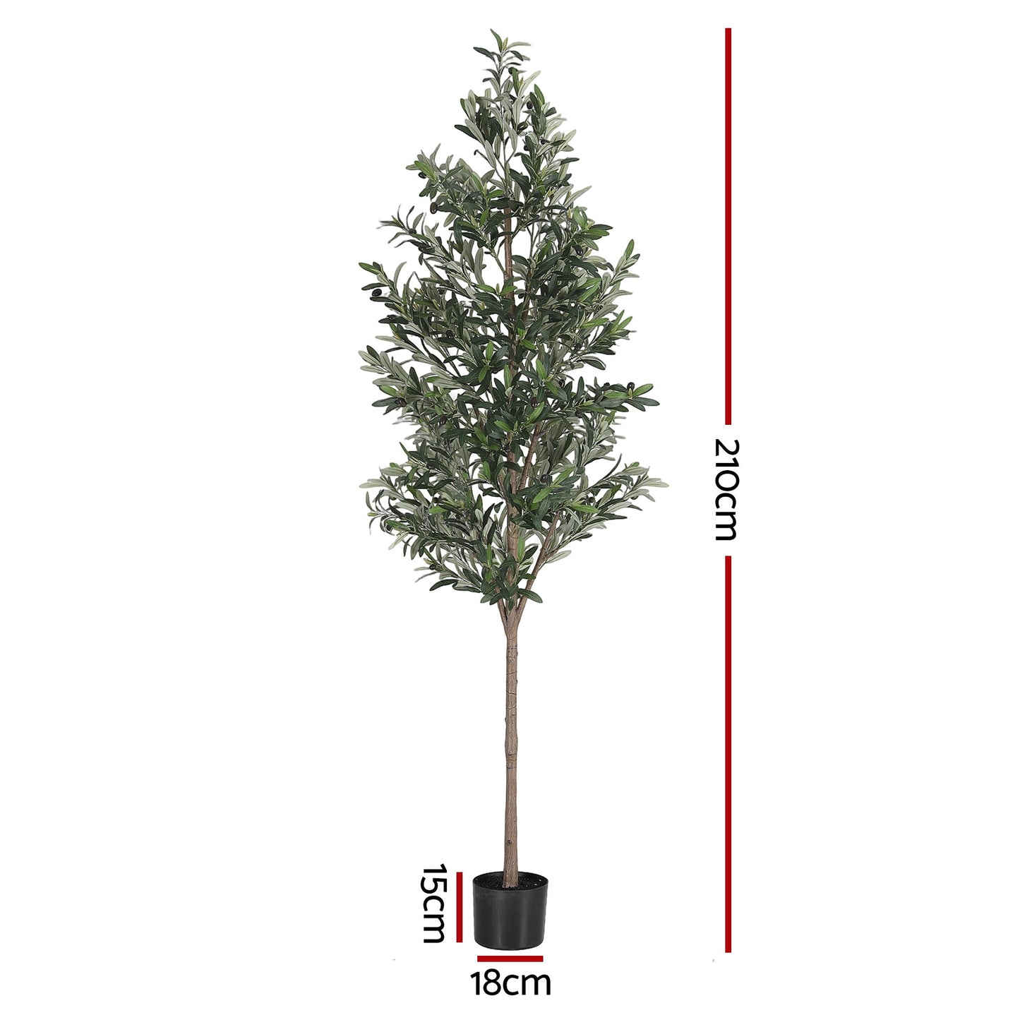210cm Premium Faux Olive Tree