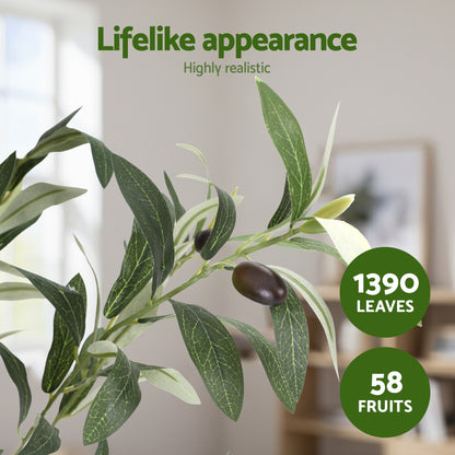 210cm Premium Faux Olive Tree