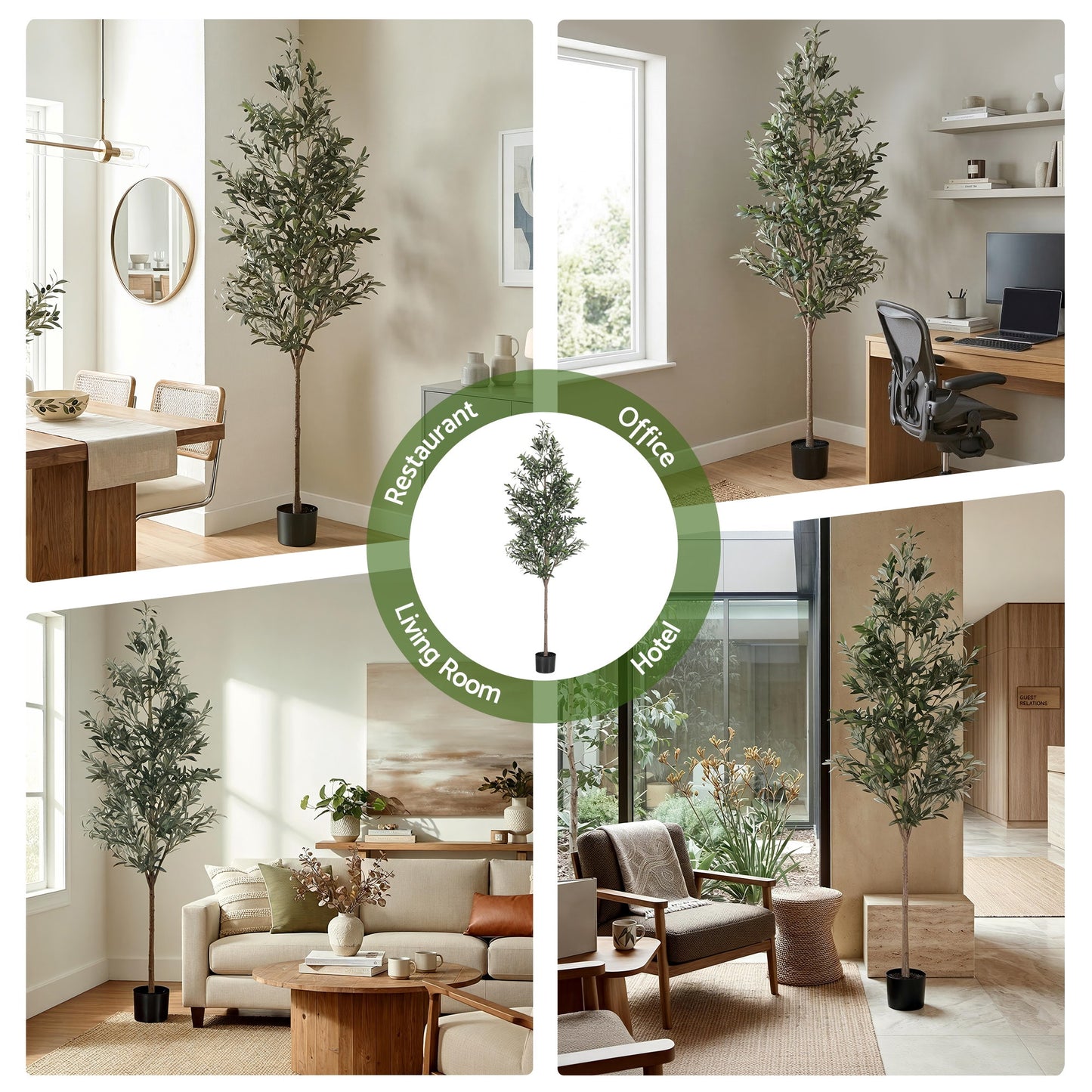 210cm Premium Faux Olive Tree