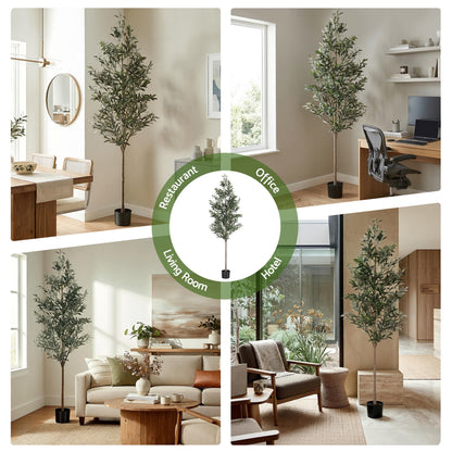 210cm Premium Faux Olive Tree