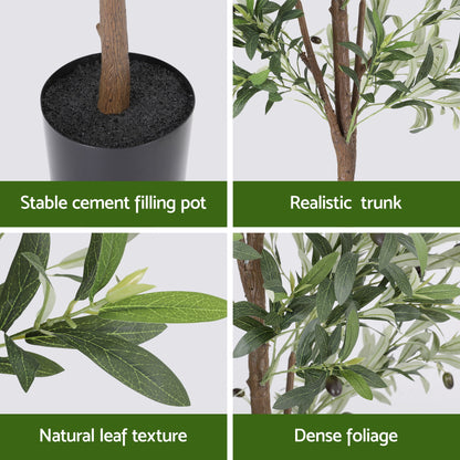 210cm Premium Faux Olive Tree