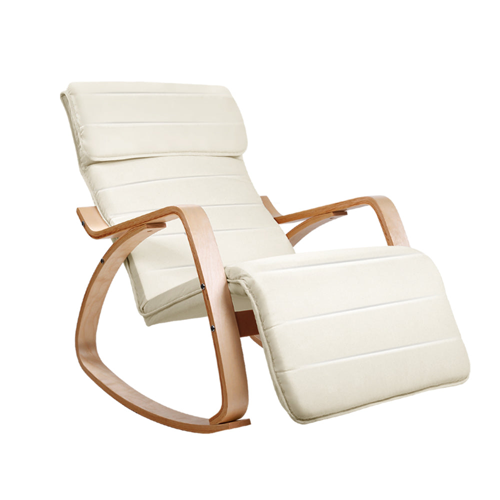 BRENTWOOD ROCKING ARMCHAIR - CREAM