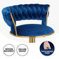 PEARL BLUE VELVET BAR STOOL