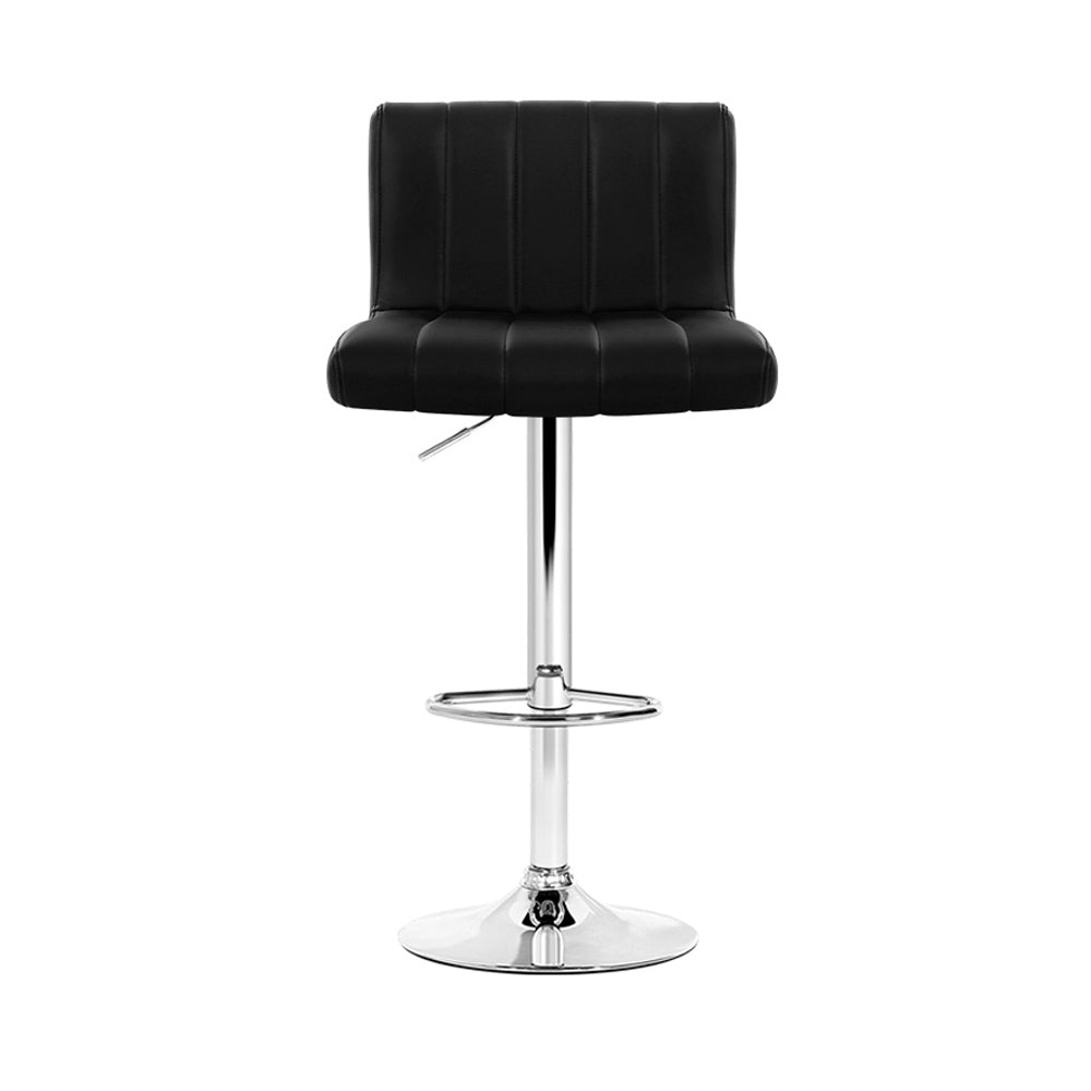 IMPERIAL BLACK BAR STOOLS - Set of 2