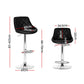 MERLO BLACK BAR STOOLS - Set of 2