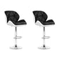 TOP DECK BLACK & WHITE BAR STOOLS - Set of 2