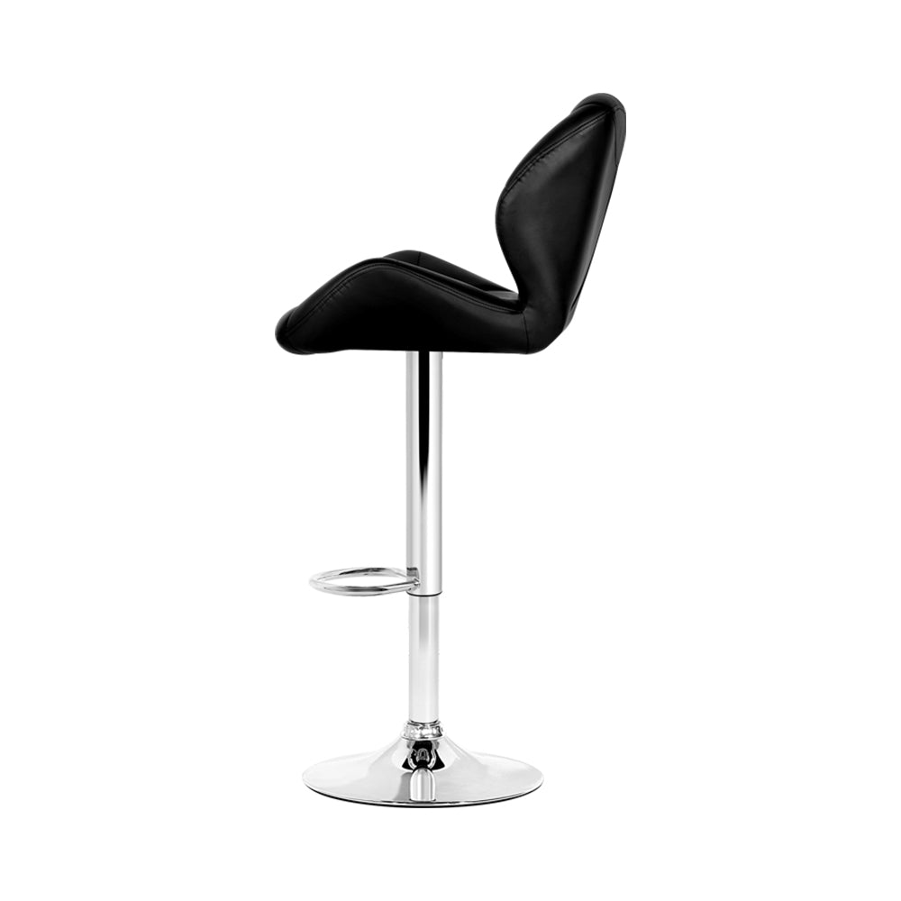 TOP DECK BLACK BAR STOOLS - Set of 2