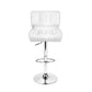 BYRON WHITE PADDED BAR STOOLS - Set of 2