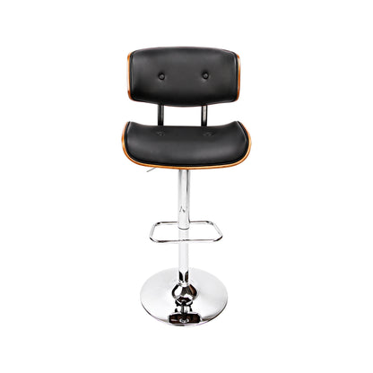 Jasper Walnut Bar Stool - Black - Set of Two