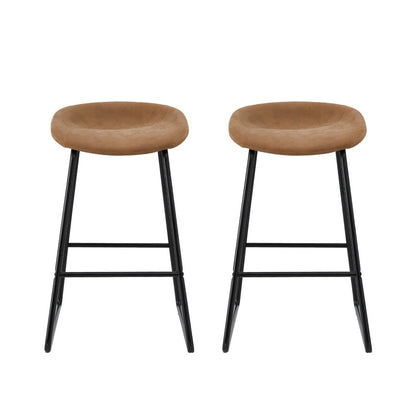 Zenith Bar Stool – Brown – Set of Two