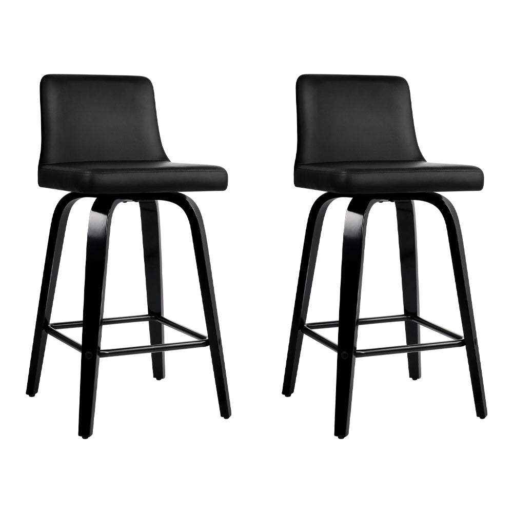 Black Leather Bar Stools