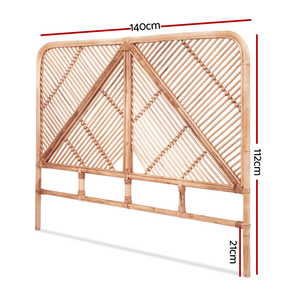 KIKI Bed Headboard Bedhead Rattan - Double