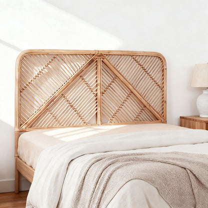KIKI Bed Headboard Bedhead Rattan - Double