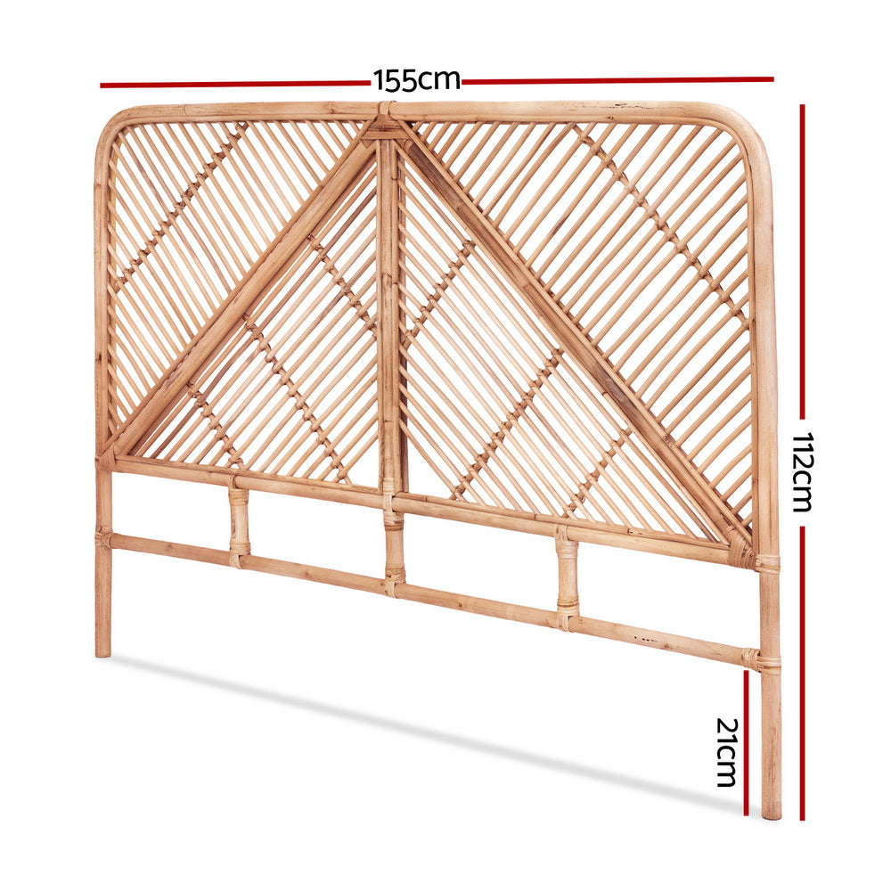 KIKI Bed Headboard Bedhead Rattan - Queen