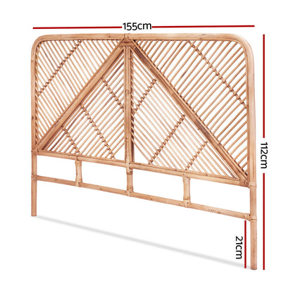 KIKI Bed Headboard Bedhead Rattan - Queen