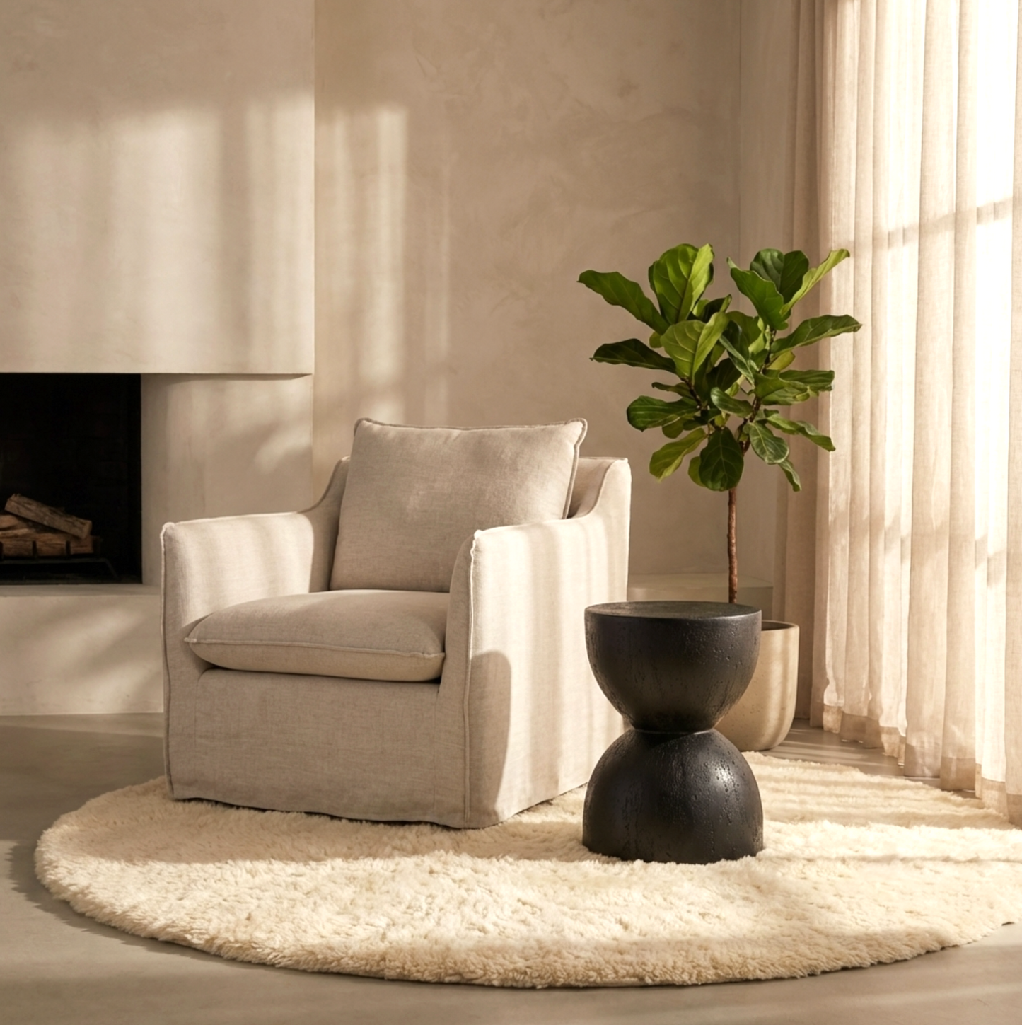 Belina Side Table - Black