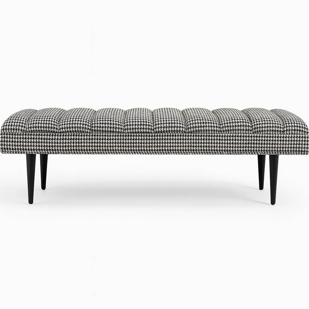 Harlow Bench - Houndstooth