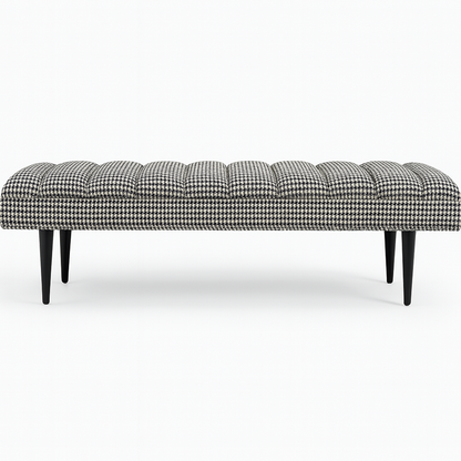 Harlow Bench - Houndstooth