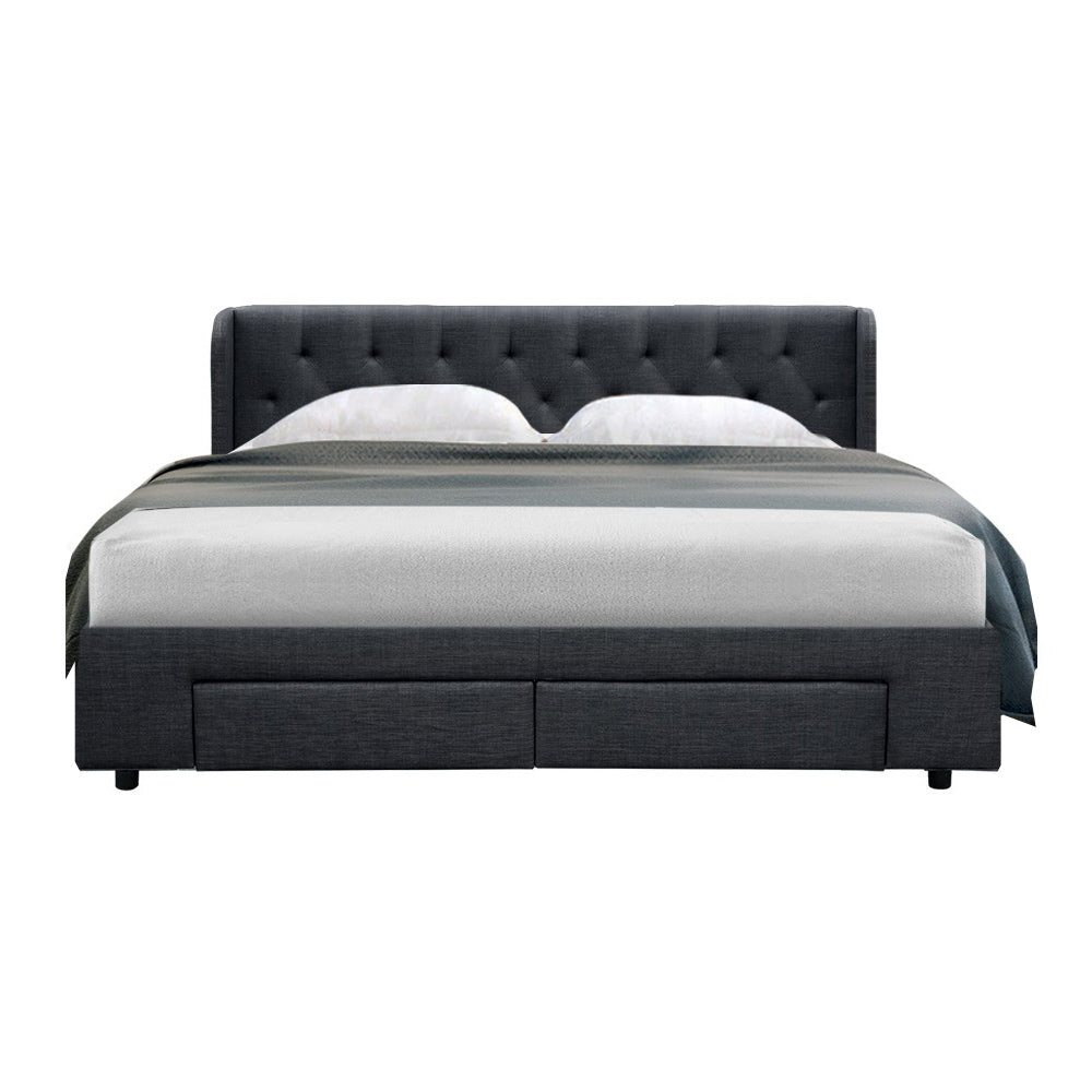 HUDSON BED FRAME - CHARCOAL