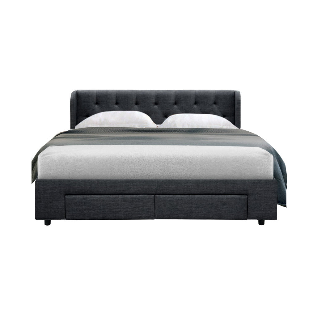 HUDSON BED FRAME - CHARCOAL