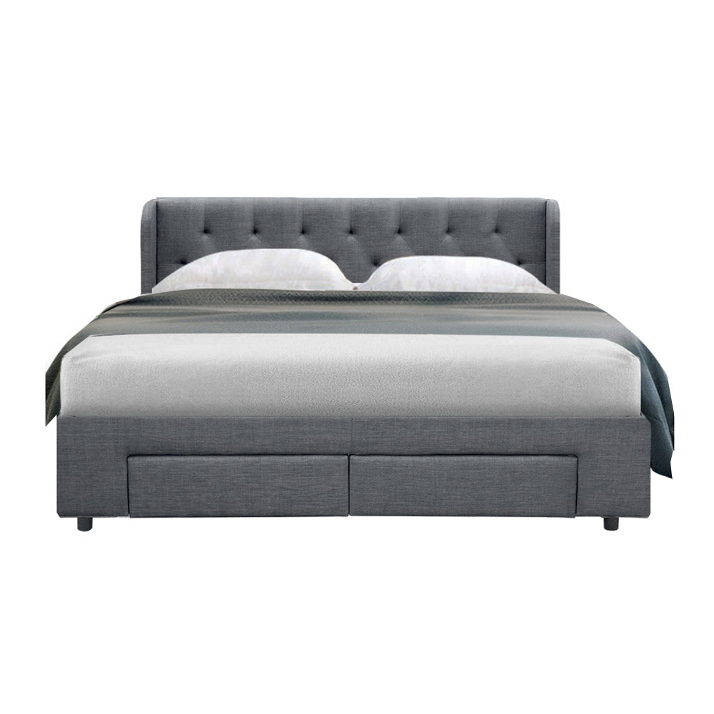 HUDSON BED FRAME - GREY