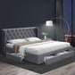 HUDSON BED FRAME - GREY