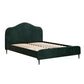 LUMA VELVET BED FRAME - DARK FOREST GREEN