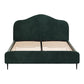 LUMA VELVET BED FRAME - DARK FOREST GREEN