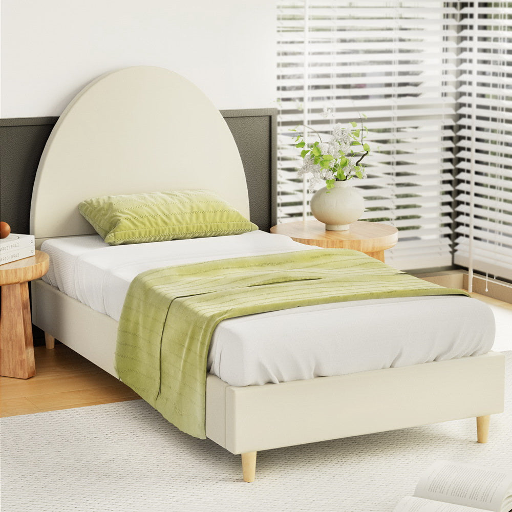 CAASA BED FRAME - CREAM