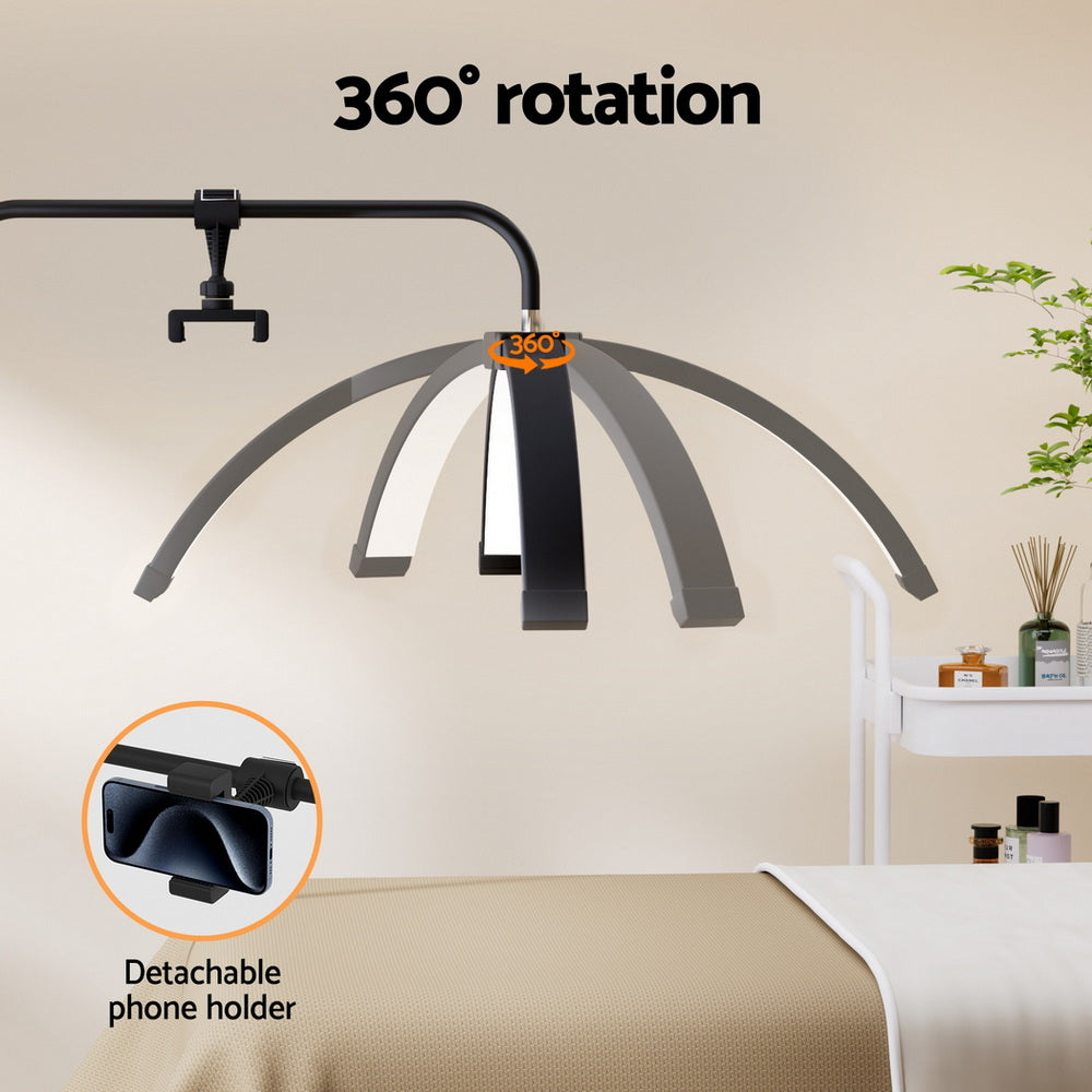 LED Beauty Light Half Moon Light for Salon Spa Studio - Black