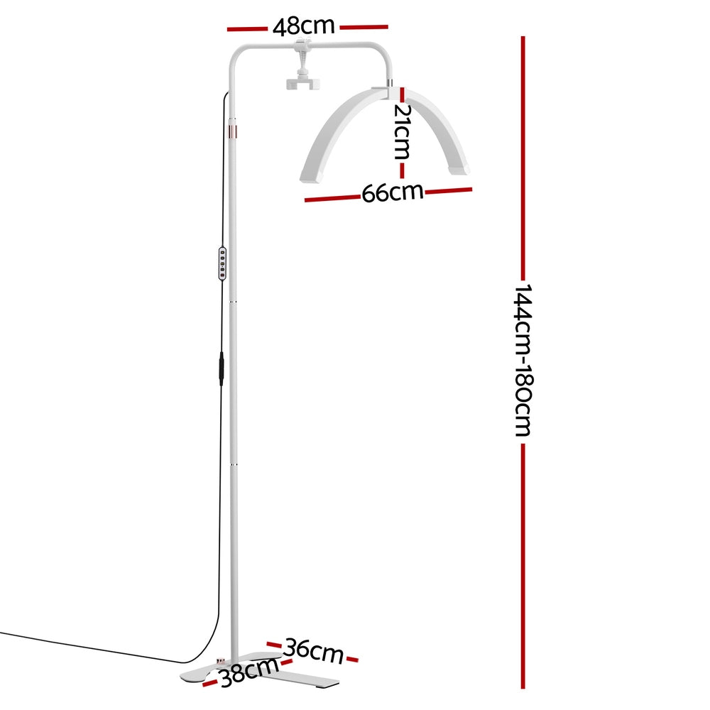 LED Beauty Light Half Moon Light for Salon Spa Studio - White