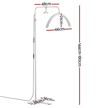 LED Beauty Light Half Moon Light for Salon Spa Studio - White