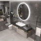 80CM ROUND FRAMELESS LED BATHROOM MIRROR