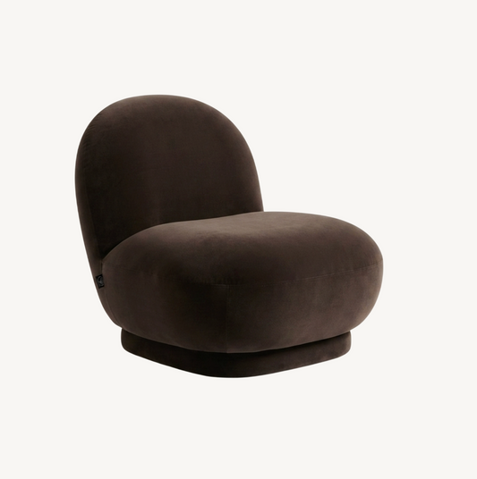 Cloud Swivel Occasional Chair - Espresso