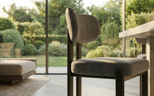 Cali Fabric Dining Chair - Charcoal | Stylish Dining Chair by Interior Ave