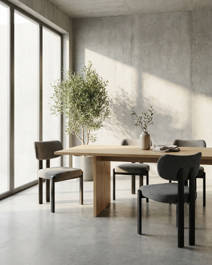 Cali Fabric Dining Chair - Charcoal | Stylish Dining Chair by Interior Ave