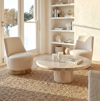 Chateau Swivel Accent Chair - Vanilla Oat