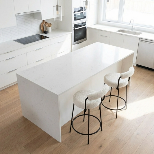 Calipo Sheepskin Bar Stool - White