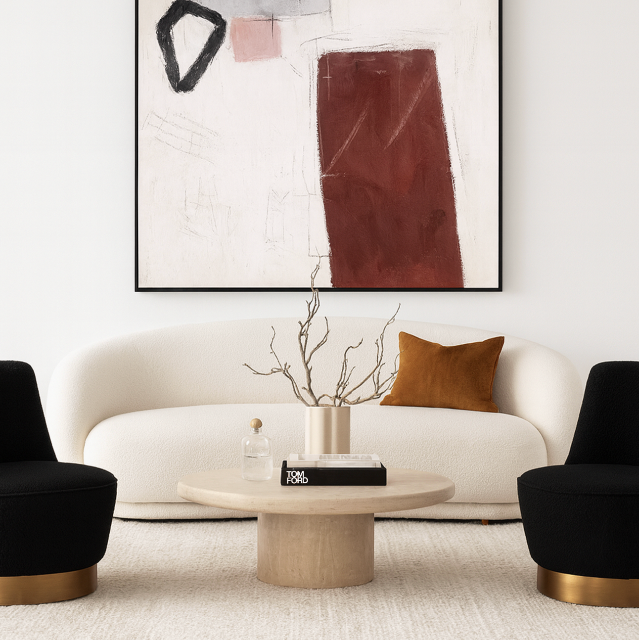 Capri 3 Seater Sofa - Ivory - modern Sofa by Interior Ave