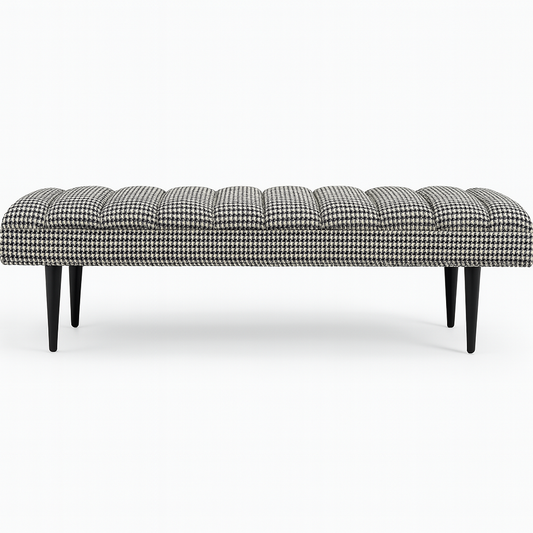Harlow Bench - Houndstooth