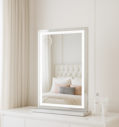 Crystal Tower Vanity Makeup Mirror - Bluetooth - XL – Designer mirror by Interior Ave