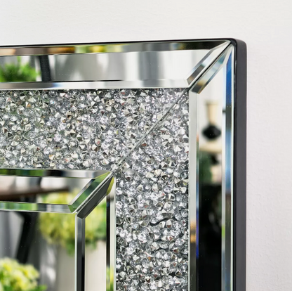 Diamond Crystal Decorative Mirror – Designer mirror by Interior Ave