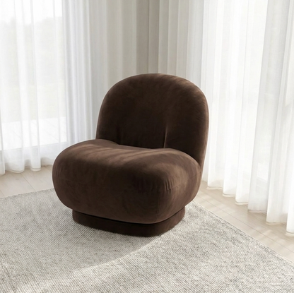 Cloud Swivel Occasional Chair - Espresso
