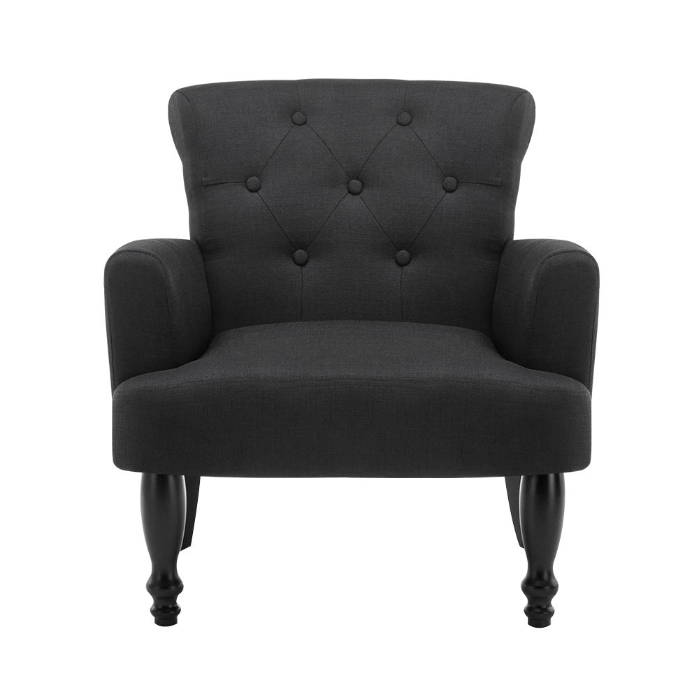 FARRAH ARMCHAIR - CHARCOAL