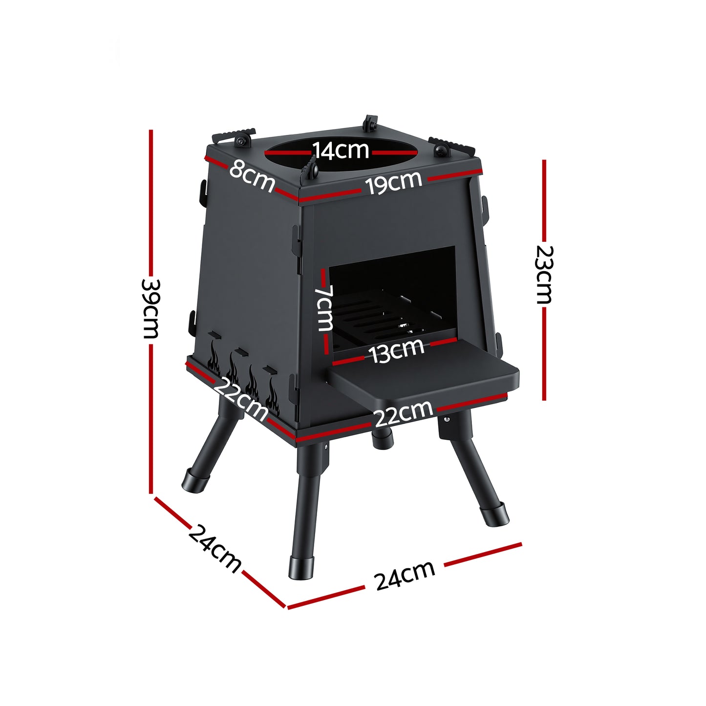Portable Fire Pit BBQ Stove